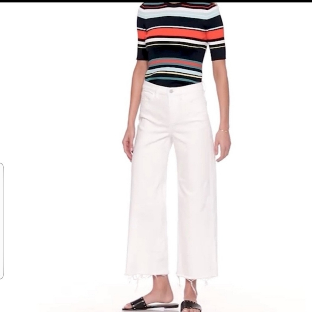 Banana Republic High-Rise Wide-Leg Crop Denim
